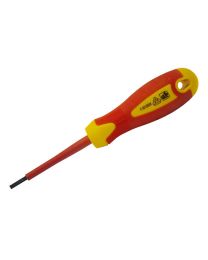 VDE Screwdriver Soft-Grip Parallel Slotted Tip 2.5 x 75mm