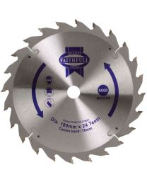 Circular Saw Blade 180 x 16mm x 24T Fast Rip