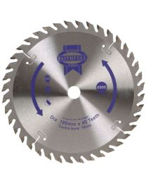 Circular Saw Blade 180 x 16mm x 40T Fine Cross Cut