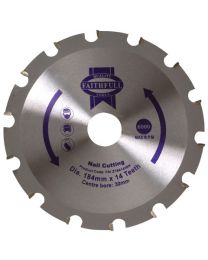 Circular Saw Blade 184 x 30mm x 14T Nail Cutting NEG