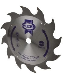 Circular Saw Blade 190 x 16mm x 12T Fast Rip