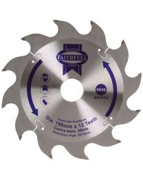 Circular Saw Blade 190 x 16/20/30mm x 12T Fast Rip