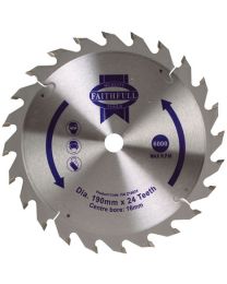 Circular Saw Blade 190 x 16mm x 24T Fast Rip