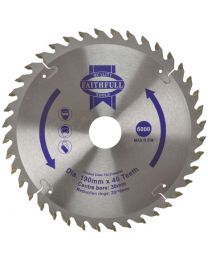 Circular Saw Blade 190 x 16/20/30mm x 40T Fine Cross Cut