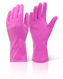 Mediumweight Pink Household Gloves