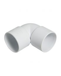 32mm - White Solvent Weld 90° Knuckle Bend 5 Pack