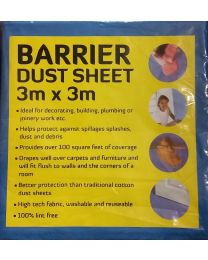 Blue Water Resistant Dust Sheet 3m x 3m