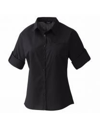 Premier Ladies Roll Sleeve Poplin Blouse