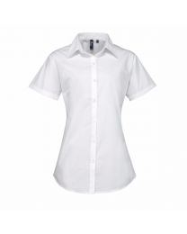 Premier Ladies Short Sleeve Supreme Poplin Blouse