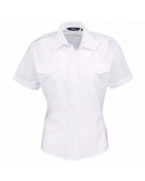 Premier Ladies Short Sleeve Pilot Blouse