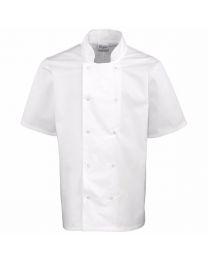 Premier Studded Front Short Sleeved Chef's Jacket
