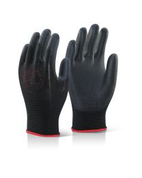 Black PU Coated Gloves