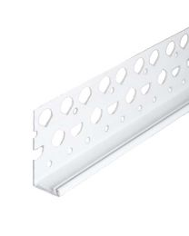 White PVC Render Stop Bead 4mm x 2.5m 25 Pack