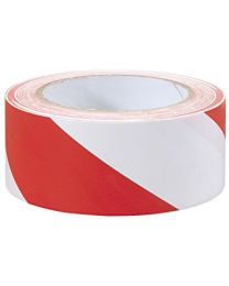 Barrier Tape Red / White Non Adhesive 70mm x 500m