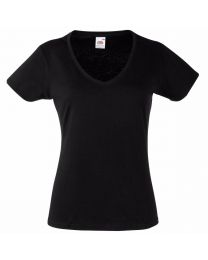 Fruit of the Loom Lady-Fit Valueweight V-Neck T-Shirt