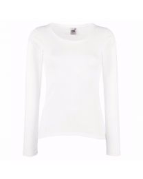 Fruit of the Loom Lady-Fit Valueweight Long Sleeve T-Shirt