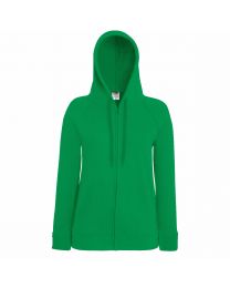 Fruit of the Loom Lady-Fit Lightweight Hooded Sweatshirt Jacket