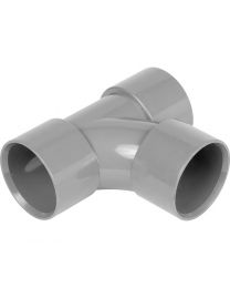 32mm - Grey Solvent Weld 90° Swept Tee 5 Pack