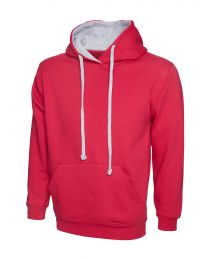 Uneek Contrast Unisex Hooded Sweatshirt
