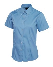 Uneek Ladies Pinpoint Oxford Half Sleeve Shirt