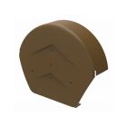 Manthorpe Dark Brown SmartVerge Round Ridge End Cap