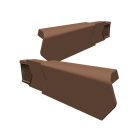Manthorpe SmartVerge PVCu (LH) Single Dry Verge Unit Dark Brown 50 Pack