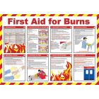 First Aid for Burns Poster