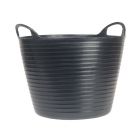 Heavy-Duty Polyethylene Flex Tub 42 Litres Black