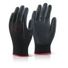 Black PU Coated Gloves