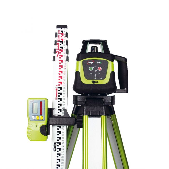 Rotating outlet laser level