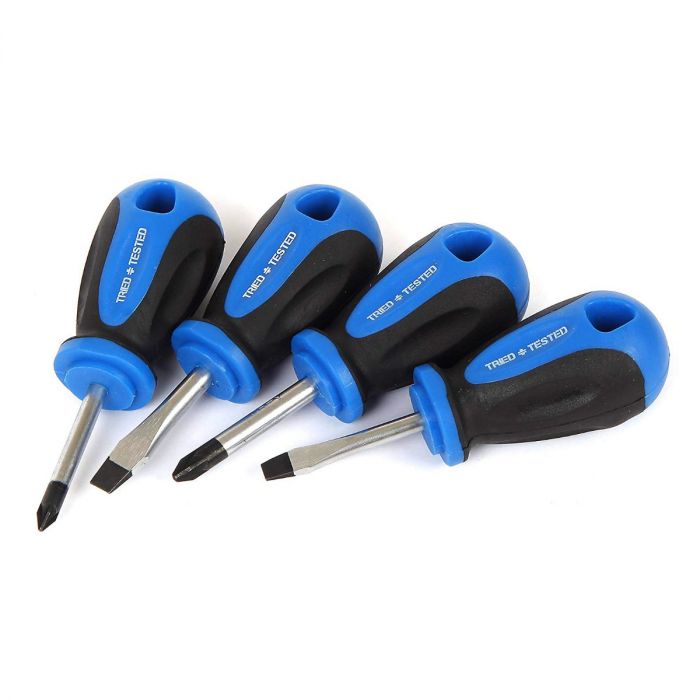 Stubby Screwdriver Set 4 Piece