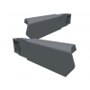 Manthorpe SmartVerge PVCu (LH) Single Dry Verge Unit Slate Grey 50 Pack